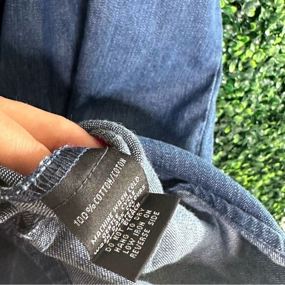 NWT Ruffle Blue Denim Jean Love by Chelsey Dress Sz 3X - Picture 4 of 6